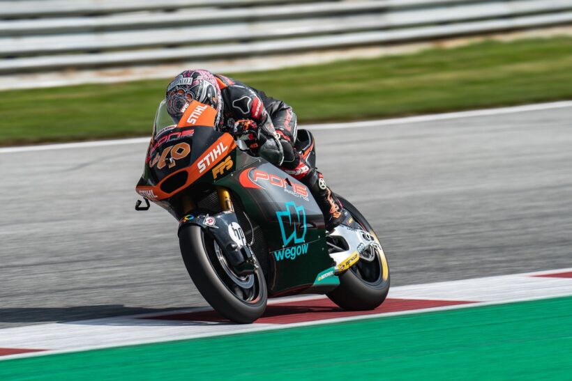 ARÓN DÉCIMO EN LA Q2 DEL #AUSTRIANGP, CON CAÍDA INCLUIDA