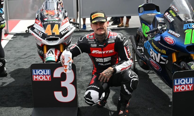 PRIMERA LÍNEA DE LA PARRILLA PARA ARÓN EN MOTORLAND, CLASIFICA TERCERO EN LA Q2 DEL #ARAGONGP