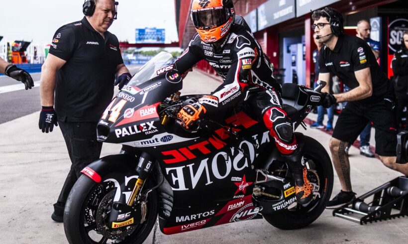 ARÓN CLASIFICADO PARA LA Q2 DEL #ARGENTINAGP, HA TERMINADO LA PRACTICE SEXTO CON CAÍDA