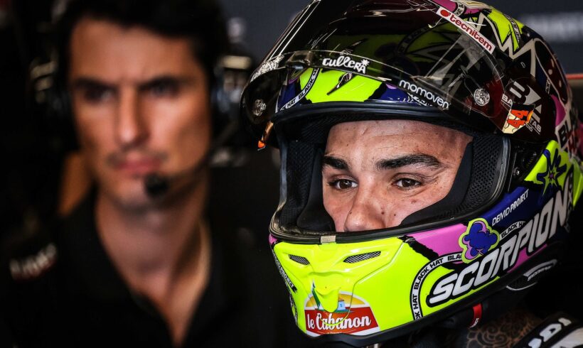 CAÍDA DE ARÓN EN LA CARRERA DEL #CATALANGP, SE MARCHA DE MONTMELÓ CON SU SEGUNDO CERO DE LA TEMPORADA