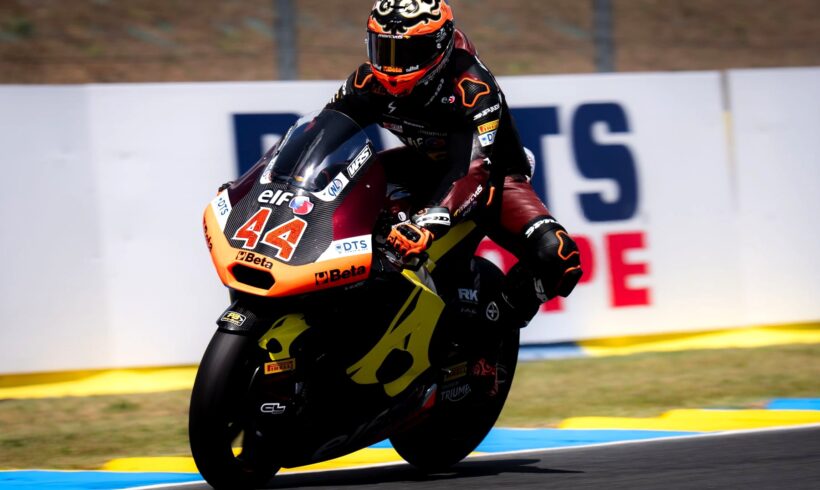 ARÓN TERMINA DÉCIMO TERCERO EN LA FP2 DE LE MANS, PERO CON CAÍDA